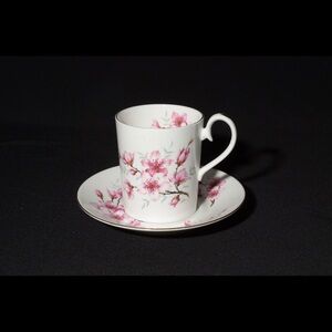 Royal Albert Countess demitasse mug and saucer set | Made in England
